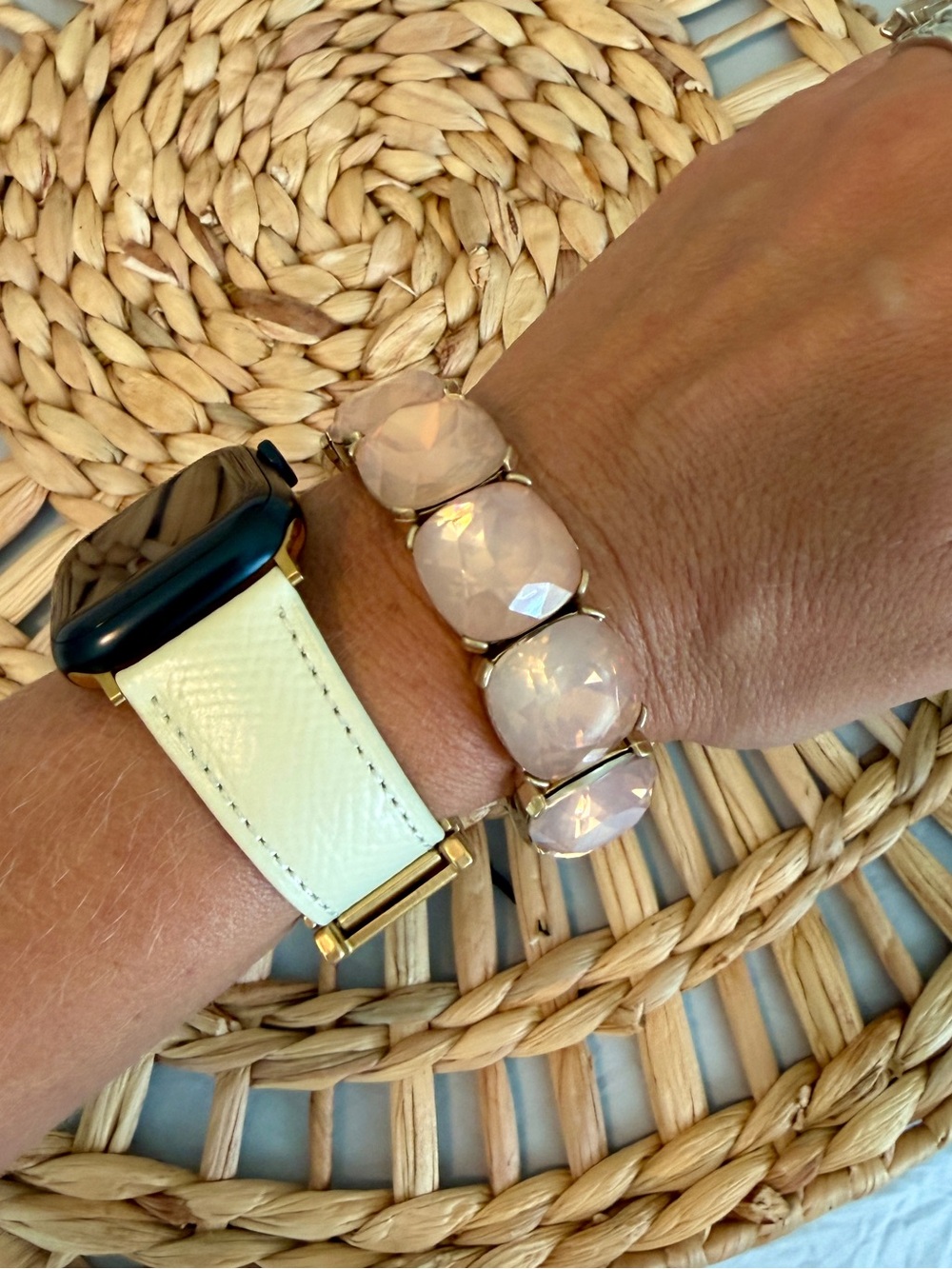 Pale Pink Stretch Bracelet